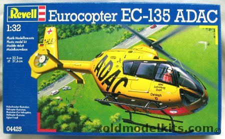 Revell 1/32 Eurocopter EC-135 ADAC, 04425 plastic model kit